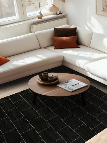 Dark Gabbeh Vegetable Dye Area Rug 6x9 for a Sleek and Stylish Floor Space