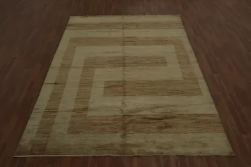 Modern Gabbeh Vegetable Dye Area Rug 7x10