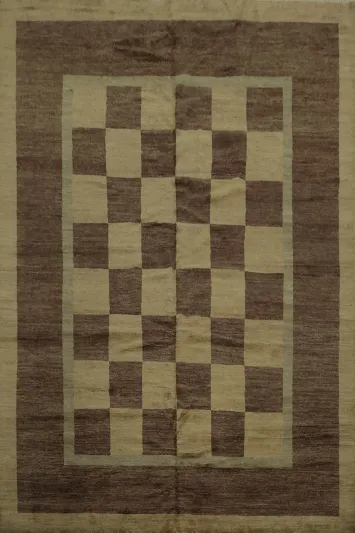 Vegetable Dye Modern Gabbeh Oriental Area Rug 8x10