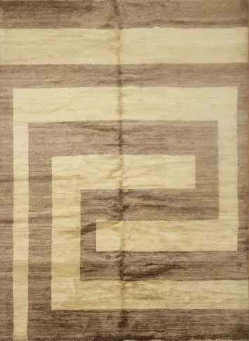 Modern Gabbeh Vegetable Dye Area Rug 6x8