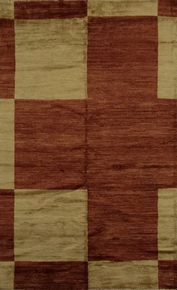 Luxurious Crafted Gabbeh Vegetable Dye Area Rug 6x8