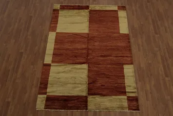 Luxurious Crafted Gabbeh Vegetable Dye Area Rug 6x8