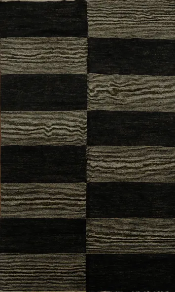 Modern Gabbeh Vegetable Dye Area Rug 6x8