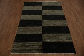 Modern Gabbeh Vegetable Dye Area Rug 6x8