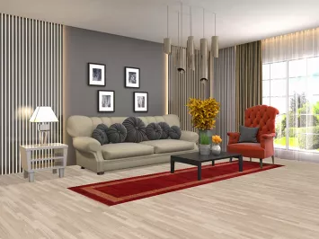 Red Modern Gabbeh Oriental Runner Rug 3x10