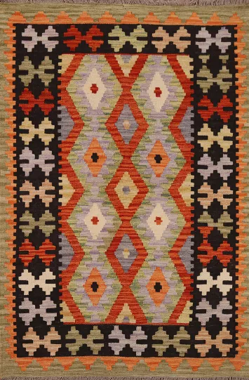 Geometric Kilim Oriental Area Rug 3x5