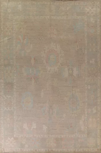 Vegetable Dye Oushak Oriental Large Rug 10x14