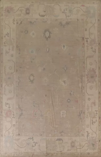 Vegetable Dye Oushak Turkish Area Rug 10x13