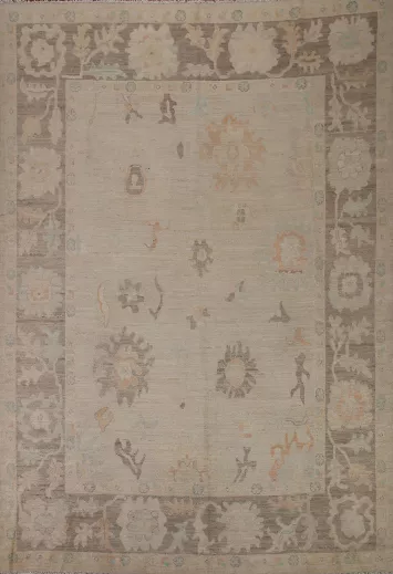 Vegetable Dye Oushak Turkish Area Rug 8x10