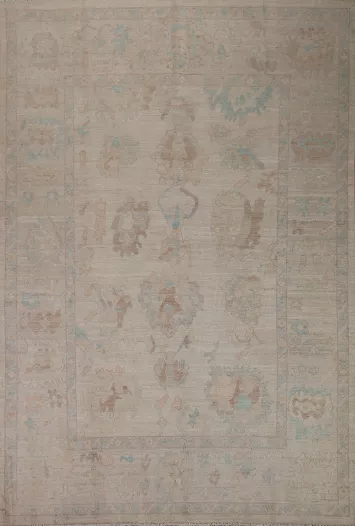 Vegetable Dye Oushak Oriental Area Rug 8x10