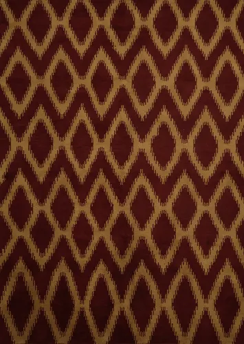 Glamorous Gabbeh Area Rug 8x10 Featuring Gold Diamond Shapes