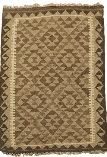 Kilim Reversible Wool Area Rug 3x5