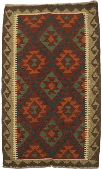 Geometric Kilim Oriental Area Rug 3x5