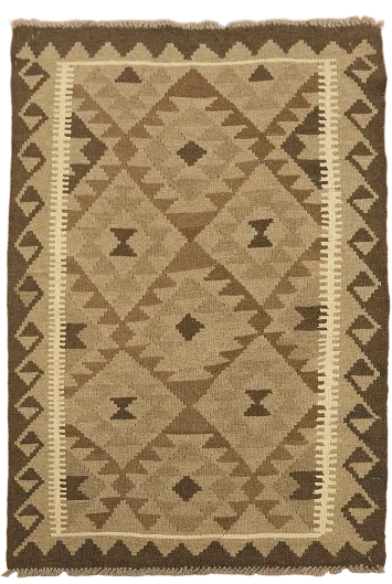 Kilim Reversible Wool Area Rug 3x5