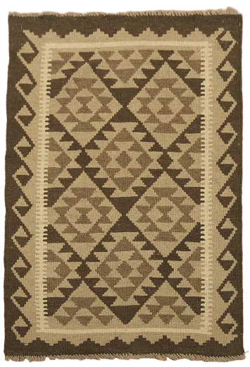 Hand-Woven Wool Kilim Oriental Rug 3x5