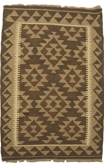 Geometric Kilim Reversible Area Rug 3x5