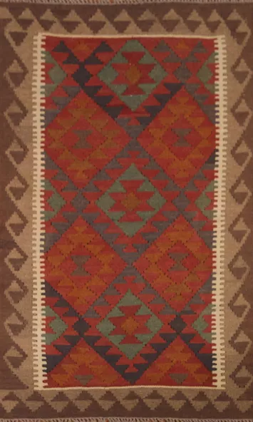 Reversible Kilim Oriental Area Rug 3x5