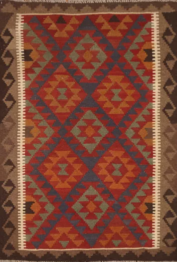 Geometric Kilim Oriental Area Rug 3x5