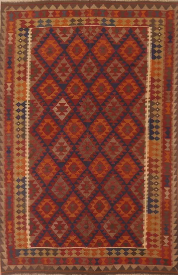 Handmade Wool Kilim Oriental Area Rug 7x10