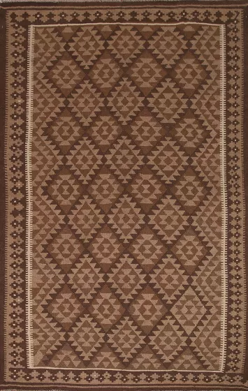 Reversible Wool Kilim Oriental Area Rug 7x10