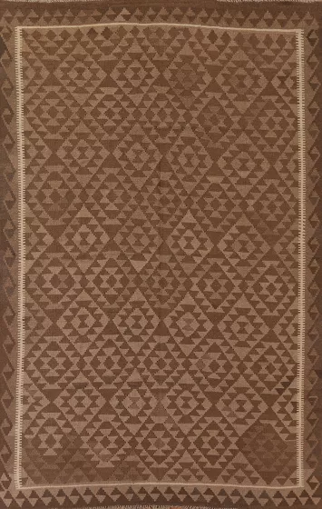 Geometric Kilim Reversible Area Rug 7x10