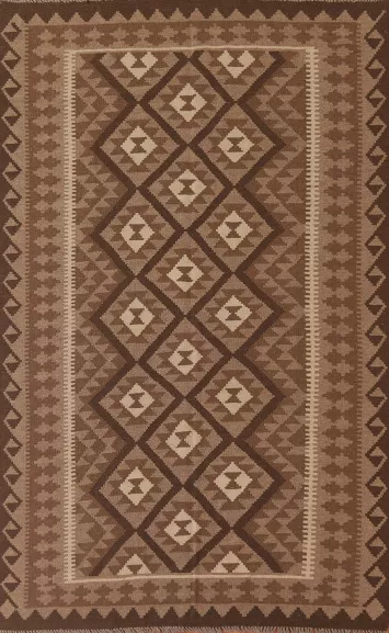 Reversible Wool Kilim Oriental Area Rug 5x8