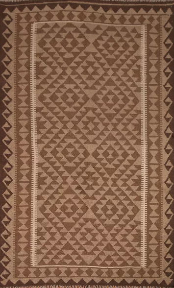Reversible Wool Kilim Oriental Area Rug 5x8