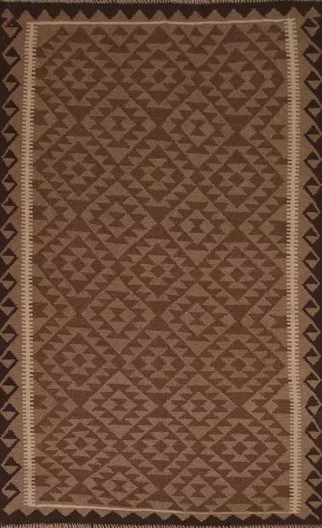 Kilim Reversible Wool Area Rug 5x8