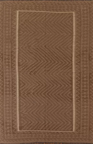 Reversible Wool Kilim Oriental Area Rug 7x10