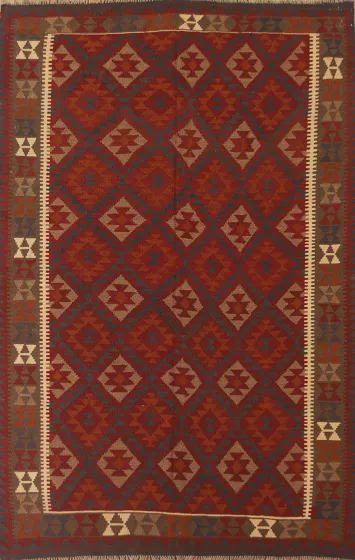 Kilim Reversible Wool Area Rug 7x10