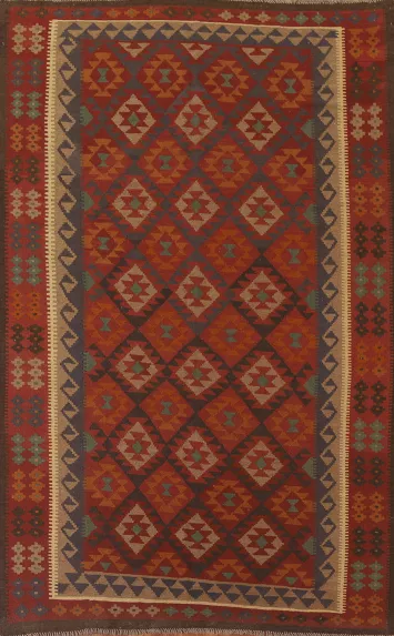 Reversible Wool Kilim Oriental Area Rug 7x10