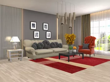 Vegetable Dye Gabbeh Modern Area Rug 7x8