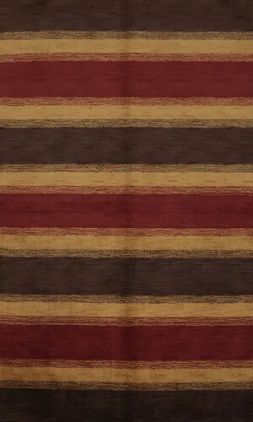 Elegant Striped Gabbeh Area Rug 5x8 for a Chic Living Space