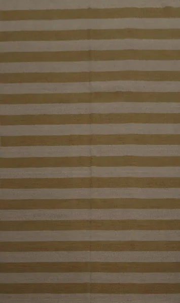 Elegant Beige Striped Rug for Modern Interior Spaces 6x10