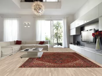 Pre-1900 Antique Vegetable Dye Heriz Serapi Persian Rug 11x14