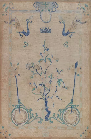 Vegetable Dye Oushak Oriental Area Rug 9x12