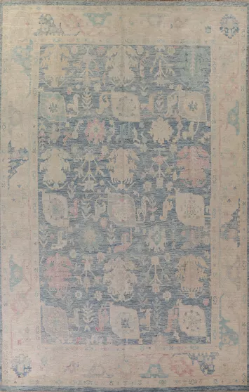 Vegetable Dye Oushak Turkish Area Rug 10x13