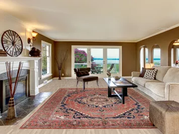 Vegetable Dye Heriz Serapi Persian Area Rug 9x12