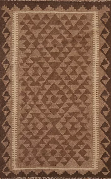 Kilim Reversible Wool Area Rug 3x5