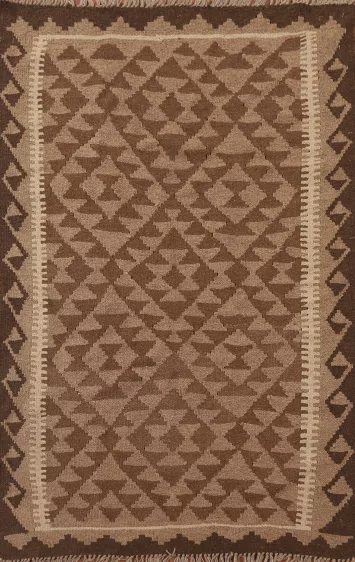 Kilim Reversible Wool Area Rug 3x5