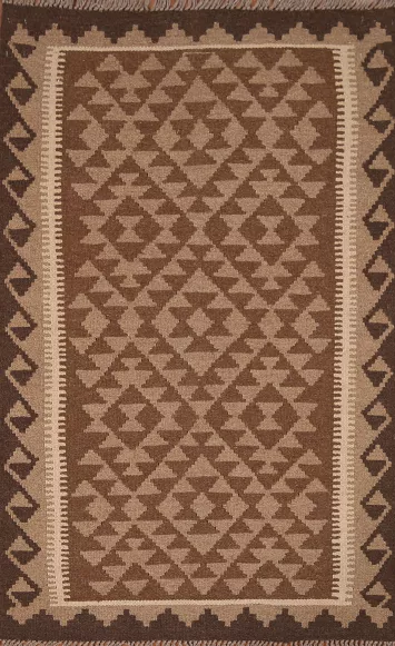 Geometric Kilim Reversible Area Rug 3x5