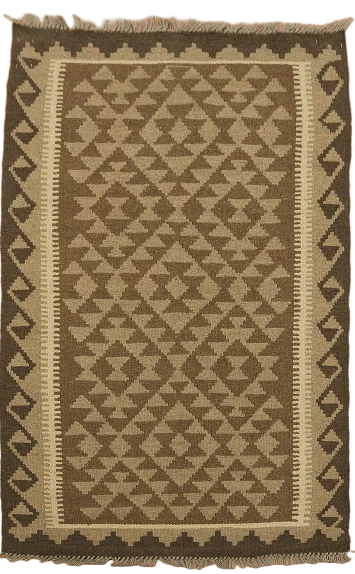 Geometric Kilim Reversible Area Rug 3x5