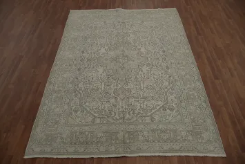 Distressed Tabriz Persian Area Rug 7x10