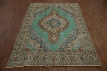 Artisanal Tabriz Persian Area Rug 8x12 Showcasing Rich Colors and Patterns