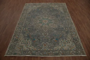 Richly Detailed Tabriz Persian Area Rug 8x11 with Middle Eastern Flair