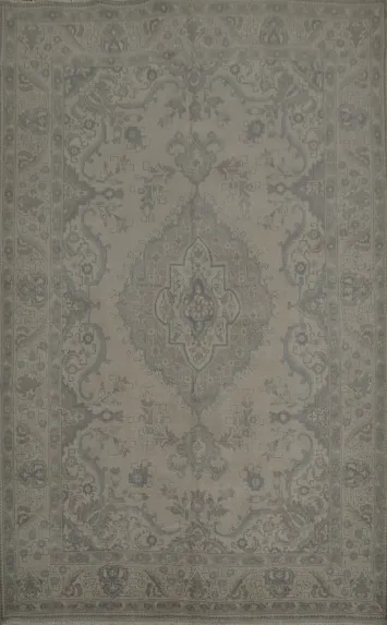Distressed Tabriz Persian Area Rug 7x10