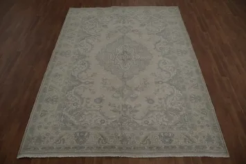 Distressed Tabriz Persian Area Rug 7x10