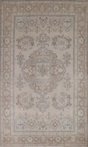 Geometric Tabriz Persian Area Rug 6x10