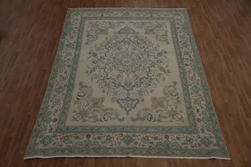 Distressed Tabriz Persian Area Rug 9x13