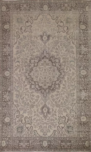 Distressed Tabriz Persian Area Rug 7x10